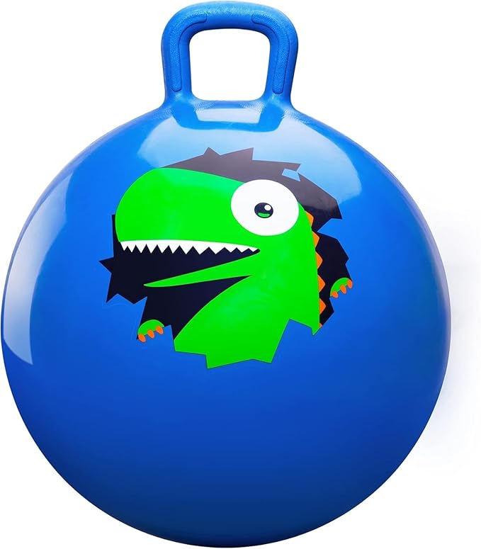 PlayZap Hopper Balls for Kids 6-12 20 Inches Bouncy Ball with Handle 20 Inflatable Bouncing Hopper 50cm Jumping Toys Garden Hopping Toys Girls Boys Gifts
