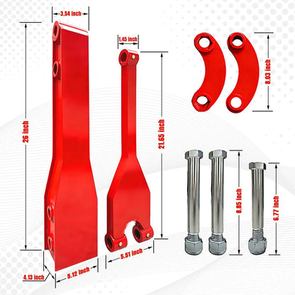 AvmrLc Professional 26 Inch Mini Excavator Extension Arm for 0.8-2 Ton Excavators, Heavy Duty Steel Structures, Quick Change Excavator Boom Arm, Ditch Digging & Trenching Boom with Extended Reach