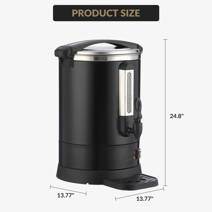 MOVECOM 120 Cups Coffee Urn Hot Water Urn,18L/4.8 Gal Large Stainless Steel Commercial Coffee Maker with Double Wall Insulation, Electric Hot Beverage Dispenser for Buffet Party Catering,Weddings