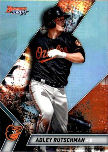 2019 Bowman's Best Top Prospects Refractors #TP-30 Adley Rutschman Baltimore Orioles RC Rookie MLB Baseball Trading Card