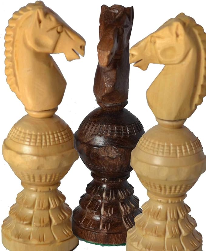 Chess Set Globe Design King 5 32 Wooden Weighted Handmade Chess Pieces By