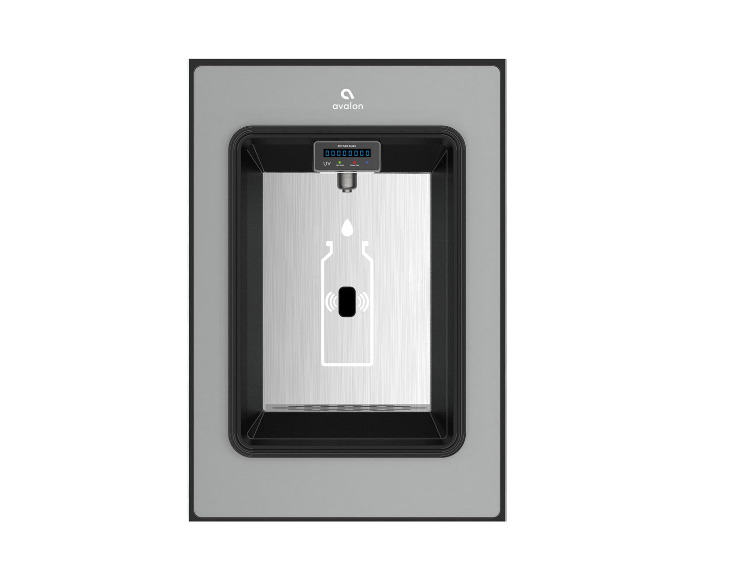 Avalon in-Wall Bottle Filling Station, Sensor Dispensing, Self Cleaning, Digital Bottle Counter Display, Dual Filtration, WiFi Enabled, High Capacity Cooling