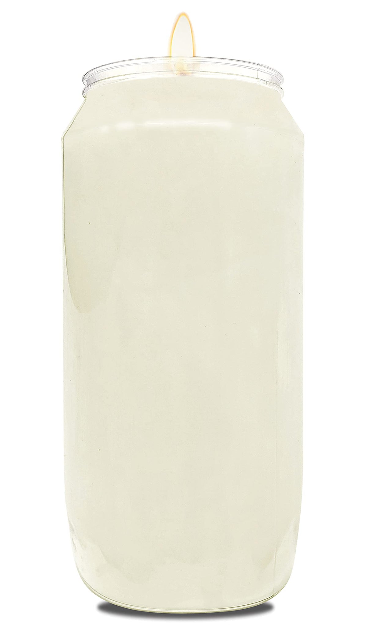 Hyoola 7 Day White Prayer Candles, 20 Pack - 6" Tall Pillar Candles for Religious, Memorial, Party Decor, Vigil and Emergency Use - Vegetable Oil Wax in Plastic Jar Container