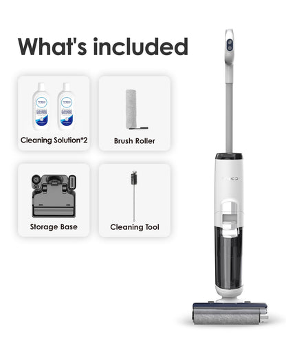 Tineco iFLOOR 5 Breeze Complete Wet Dry Vacuum Cordless Floor Washer, One-Step Cleaning for Hard Floors, Edge Clean, Auto Self-Cleaning, Lightweight & Cordless Design