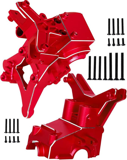 RC Composite Front Rear Upper Gearbox Covers and Shock Tower Upgrades for 1/10 Big Rock 3S BLXGranite/Senton 3S BLXGranite/Senton Mega5501/8 Typhon 3S BLXTyphon Mega550Red