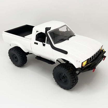 WPL C24-1 RC Rock Crawler 4x4 RC Truck Off Road 1/16 RC Crawler Remote Control Truck Pickup RTR All Terrain 2.4 GHz with Proportional Throttle Steering Independent Suspension for Adults