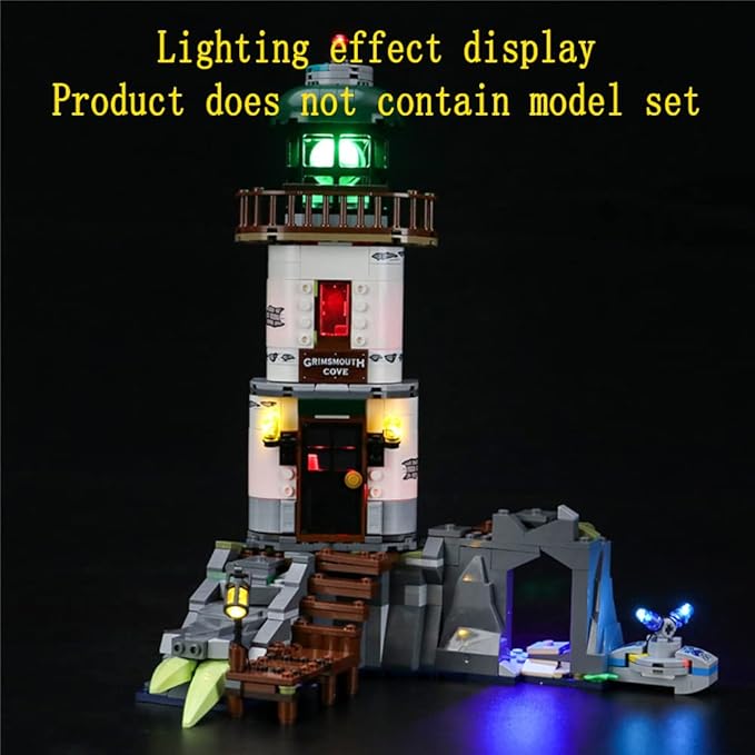 LED Light Kit Compatible with Lego The Lighthouse of Darkness - Lighting Set for Hidden Side 70431 Building Model (Model Set Not Included)