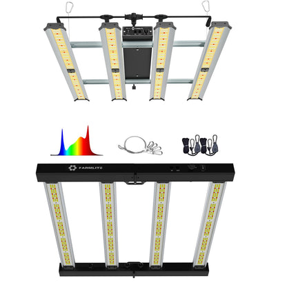 FARMLITE Grow Light LED Grow Lights for Indoor Plants Full Spectrum Growing Light Plant Hanging Growing Lamps Seedling Daisy Chain Dimmable Board 4x4ft Coverage