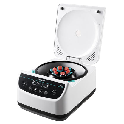 VEVOR Centrifuge Machine, 100-2100xg RCF Electric Laboratory Centrifuge Machine with 1 Rotor for 2/5/10/15/50ml Tube Capacity, Low Speed 500-4000rpm with Timer, Widely Used in Various Experiments