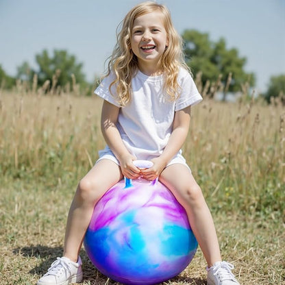 PlayZap Hopper Balls for Kids 6-12 20 Inches Bouncy Ball with Handle 20 Inflatable Bouncing Hopper 50cm Bouncing Toys Outdoor Hopping Toys for Girls Boys Gifts