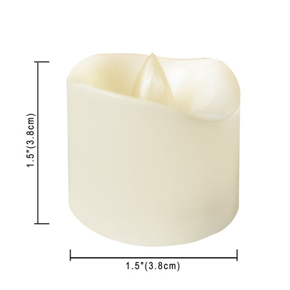 Battery Operated LED Votive Candles Realistic Flickering Flameless Tea Lights Set Bulk Electric Fake Night Candle Lights for Xmas Christmas Party Wedding Decorations Gifts 24 Pack Batteries Included