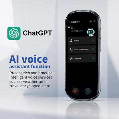 Ai Language Translator Device No WiFi Needed, Upgraded ChatGPT Translator, 150+ Languages Instant Two Way Translator Device, Offline/Recording/Photo/Voice Translatio for Business Learning