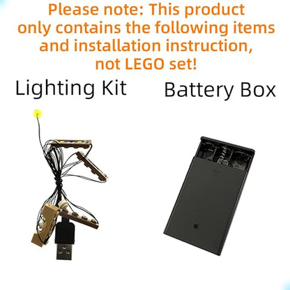 LED Light Kit Compatible with Lego Hogwarts:Dumbledore's Office - Lighting Set for 76402 Building Model (Model Set Not Included)