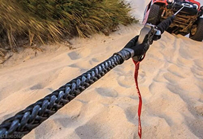 WARN 87915 Spydura Synthetic Winch Cable Rope with Swivel Hook End: 3/8" Diameter x 100' Length, 5 Ton (10,000 lb) Capacity