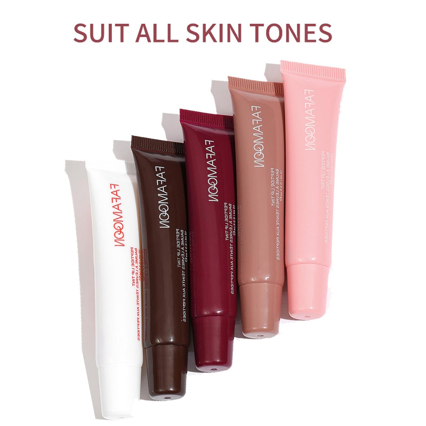 DENESTUP Lip Jam Hydrating Lip Gloss | Glitter Glossy Plumping Lipgloss | High Shine Glass Finish Nude Colors Shiny Jelly Liquid Lipstick for Women and Girls (5 Colors Set)
