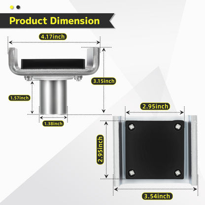 Aumtoni 5215754 Car Lift Frame Cradle Pads Fits for BendPak Lifts Pre-2016 XPR-Series, GP-7, MaxJax M6K & Dannmar 2-Post Lifts，4 Set 35mm Auto Lift Adapter, Car Lift Adapter
