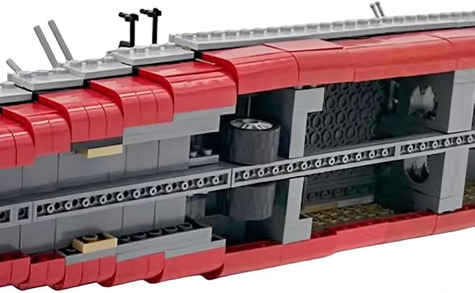 USS Missouri Aircraft Carrier Battleship Building Toys Set WW2 Navy Warship Battleship Building Set Military Building Block Set for Teens and Adults Army Toy for Collectors(2631 PCS)