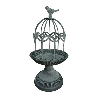 Decorative Candlestick Metal Flower Binding Birdcage Holder Desktop Ornament Home Wedding Decoration Accessories Home Gardening Accessories