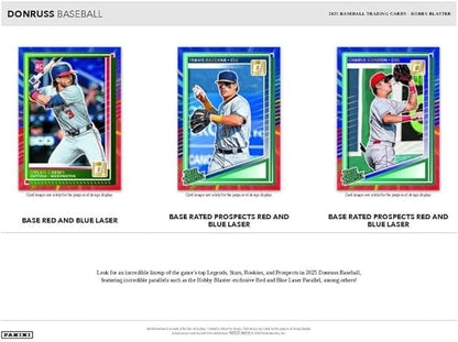 Hobby Exclusive 2025 Panini Donruss Baseball Blaster Box HOFBC