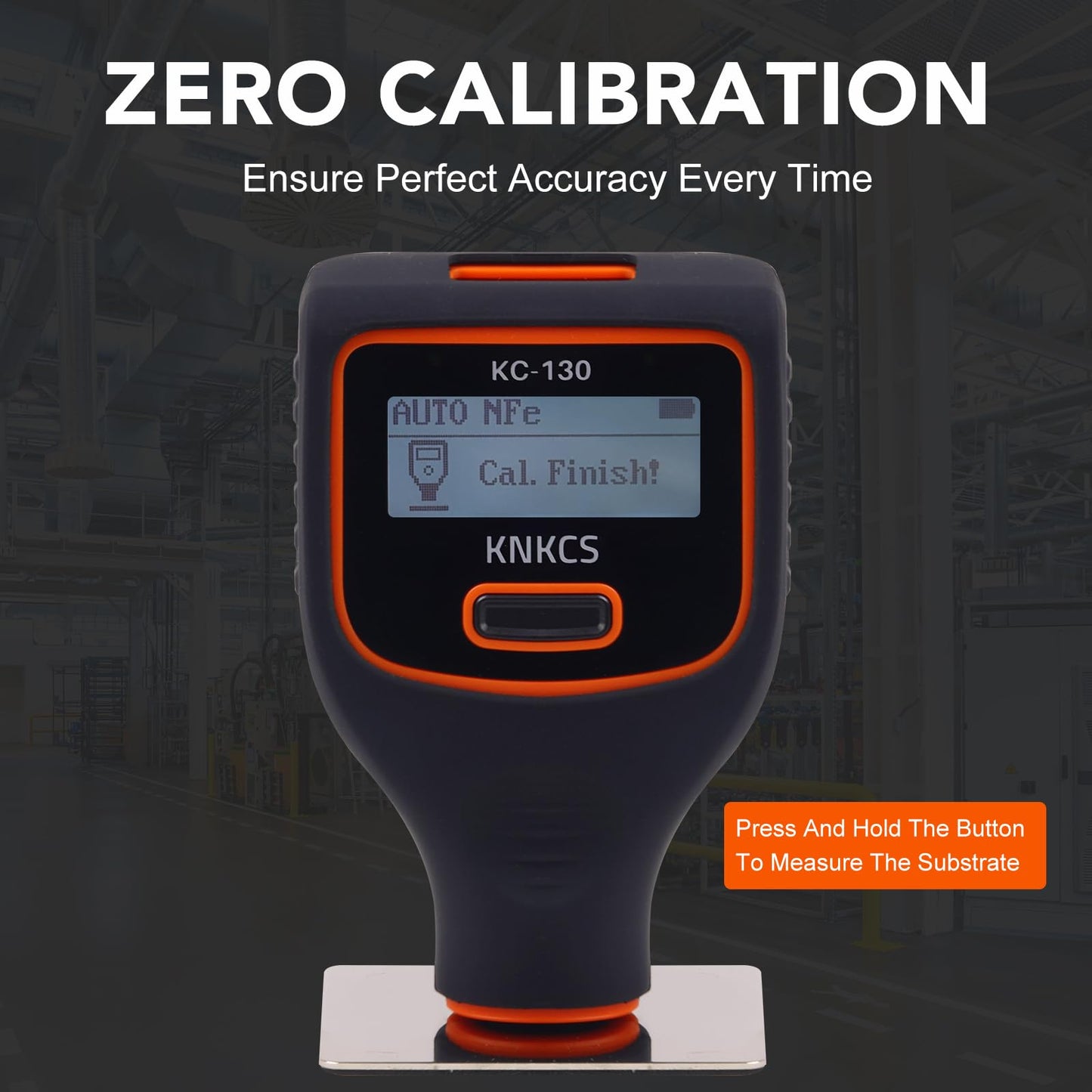 KNKCS Paint Depth Gauge-Dual Screen Paint Thickness Meter for Iron/Aluminum/Zinc/Car Body Filler,Coating Thickness Gauge with Auto Material Detection,0~3000μm Range,Auto Generate Measuring Report