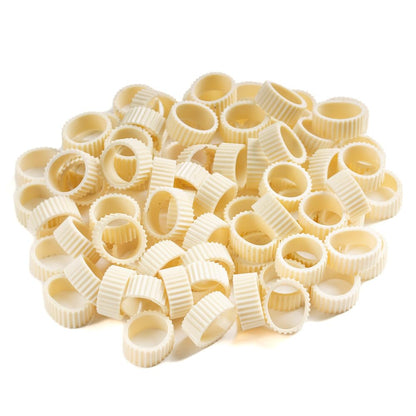 Factory Direct Craft Pack of 100 Rubber Candle Hugger Grippers - Candle Holders for Taper Candles and Candle Cups - Stay Put Candle Grips Keep The Candles Upright and in Place