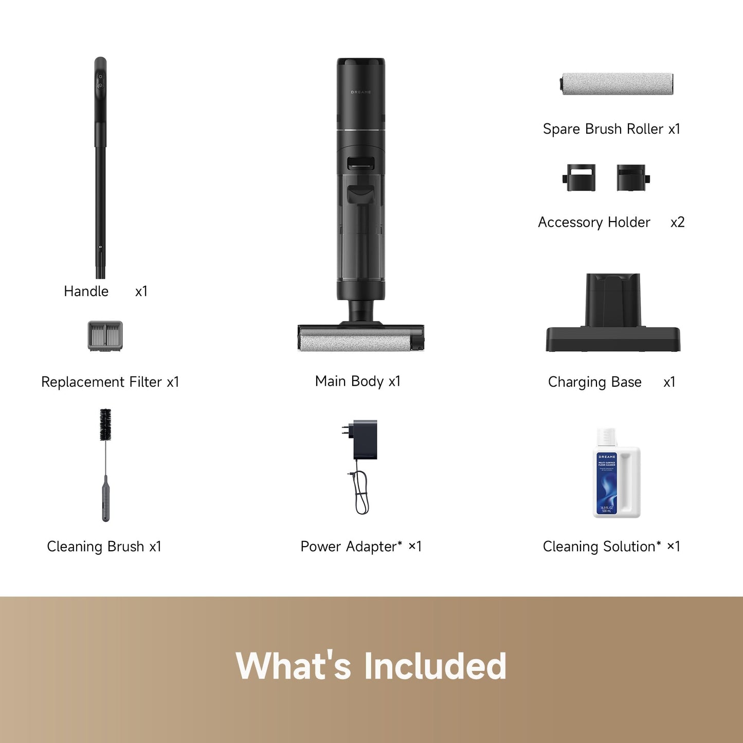 DREAME H12S Cordless Vacuum Mop, Vacuum and Mop at The Same Time, Wet Dry Vacuum for Hard Floors, Edge Cleaning, Hot Air Drying, Smart Floor Cleaner Machine Great for Sticky Messes on Multi-Surfaces