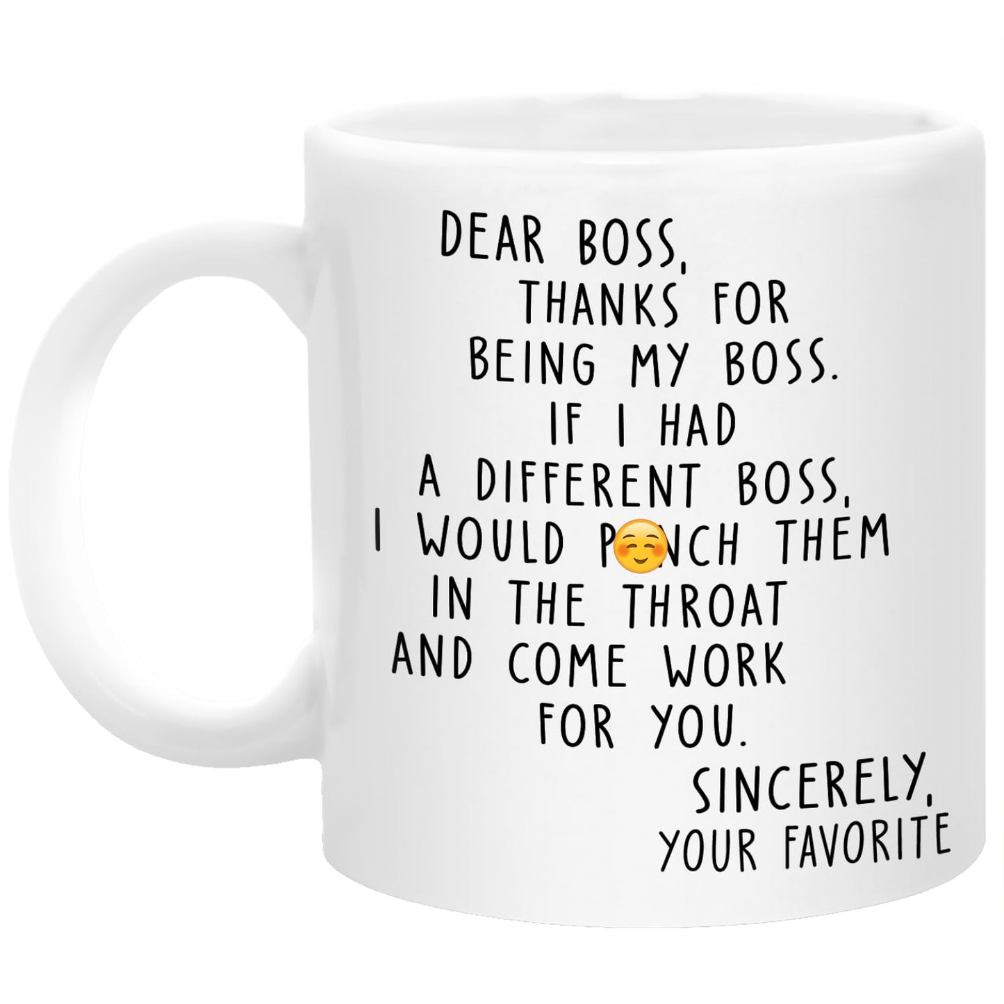 Pawfect House Dear Boss Coffee Mug, 11oz Ceramic Mug, Funny Boss Gift, Ideal For Best Friends, Sisters, Family Members, Employee Appreciation Gifts For Coworkers, Thank You Gifts For Women Men