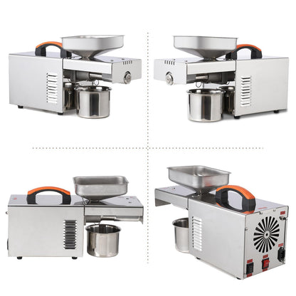 GarveeHome 900W Electric Oil Press Machine - Automatic Cold & Hot Oil Extractor with 304 Stainless Steel, Perfect for Pressing Peanut, Sesame Seeds, Walnut, Almond, Pumpkin, and Rapeseed