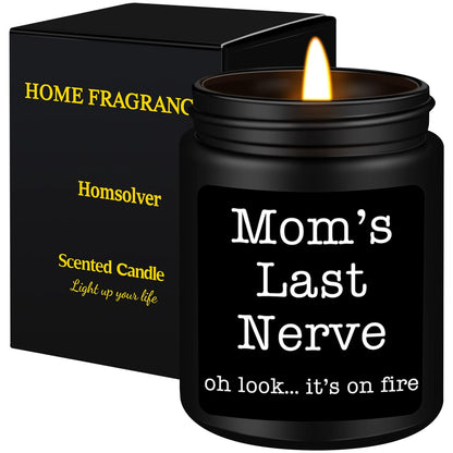 Homsolver Gifts for Mom from Daughter Son, Best Mom Gifts, Funny Mom, Birthday Thanksgiving for Mom Stepmother Adoptive Mother, Mom's Last Nerve
