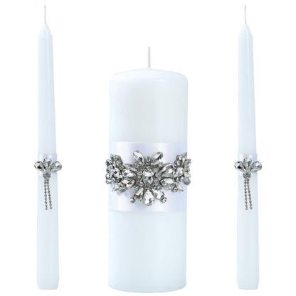 Unity Wedding Candle Set - 1 Pillar & 2 Taper Candles for Ceremony