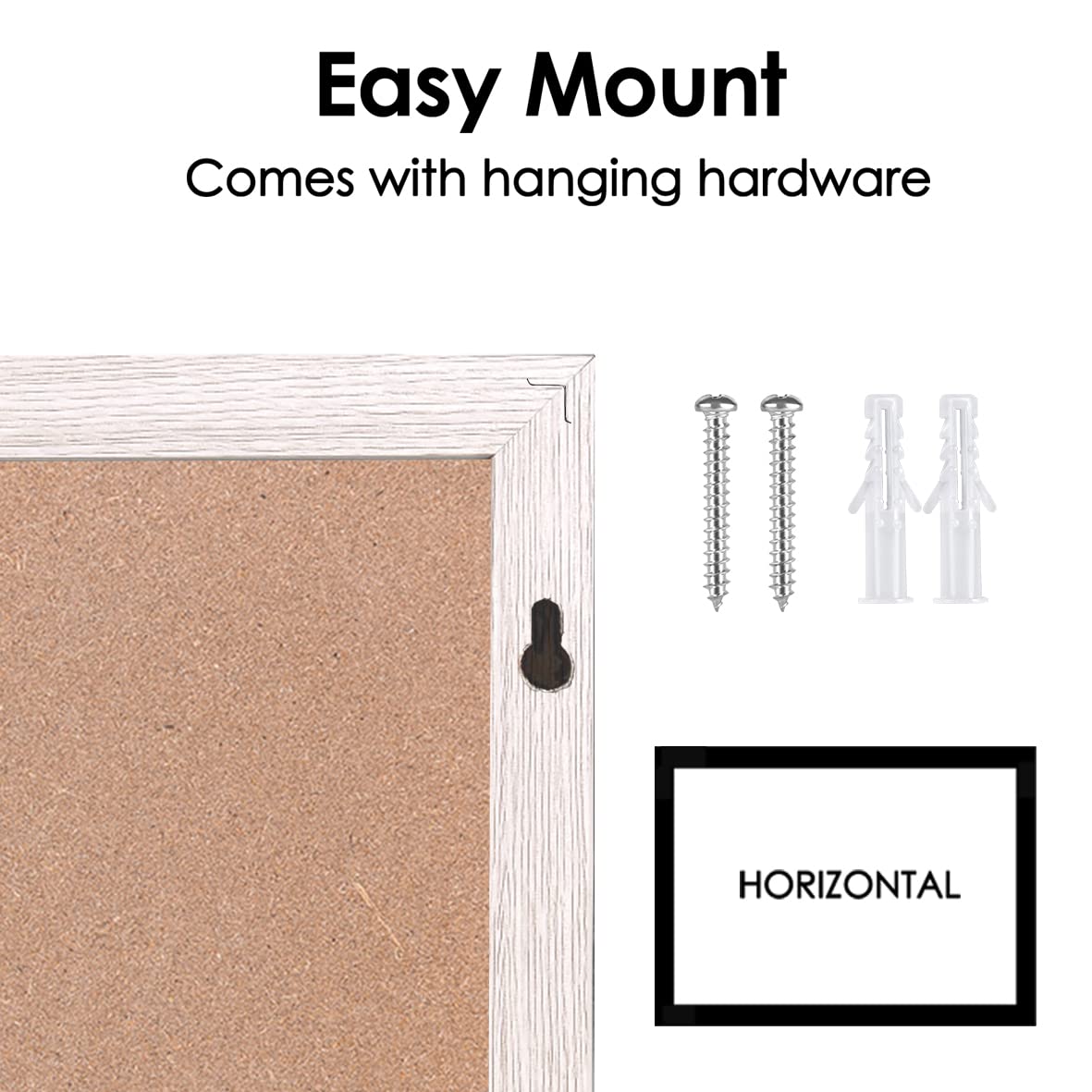 Dry Erase Calendar Whiteboard for Wall, Large Combination Magnetic Dry Erase White Board & Bulletin Board, 23.6" x 31.5" Wood Framed Calendar/Cork Combo Board(WH-6080)