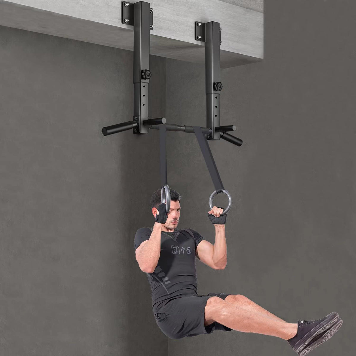 Joist Mount Pull Up Bar, Beam Mounted Chin Up Bar for Home Gym With Wood Mount and Wall Mount Screws