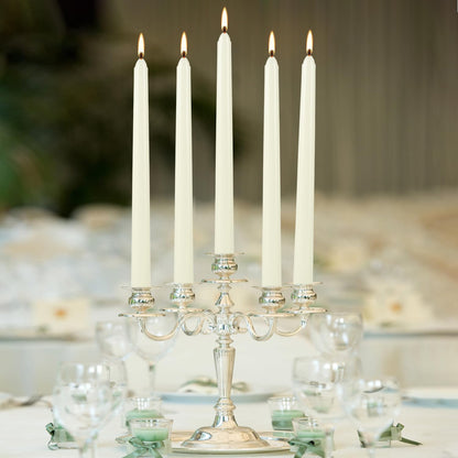 Grcdoyvl 36 Pack Ivory 10-Inch Taper Candles - Premium Dripless, Smokeless & Unscented for Wedding Decor, Romantic Dinner, Party & Home - Long Burning Hand-Poured Tall Candles with Clean Finish