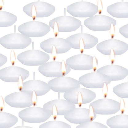 Floating Candles Centerpieces - 40 Pack 1.5 Inch Floating Candles for Centerpieces, Nice for Halloween, Christmas, Thanksgiving, New Year & More - Good for Home Decor & Centerpieces (White)