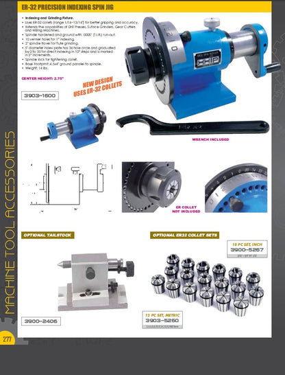 HHIP 3903-1600 Er-32 Indexing Spin Jig with Wrench