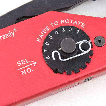 JRready ACT-M309 Hand Tools Cable Crimping Tool Industrial Mid-Current Range Adjustable Indent Crimp Tools Heavy Duty Crimpers Hand Terminal Crimping Tool 8-18AWG