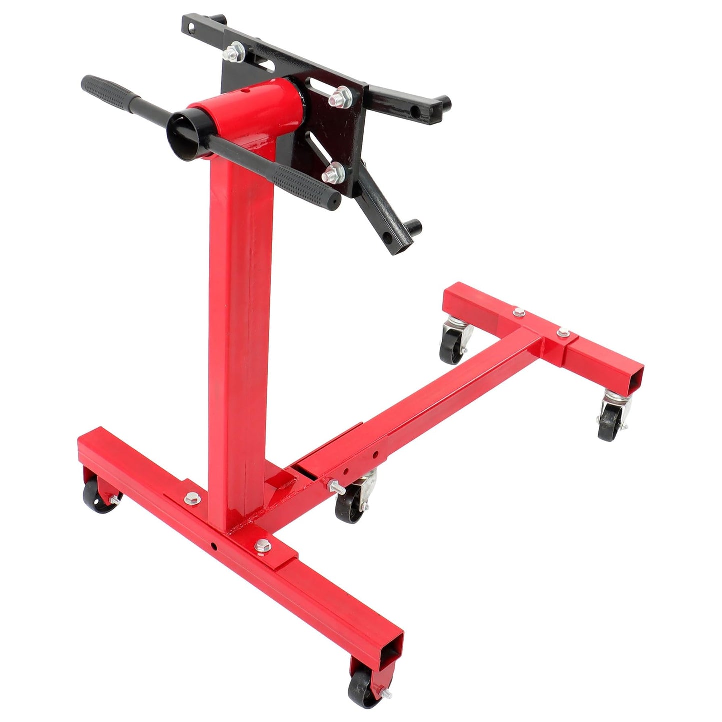 GXYWADY 1500lbs Red Torin Steel Rotating Engine Stand with 360 Degree Adjustable Rotating Head and Folding Frame 3/4 Ton (1,500 lb) Capacity