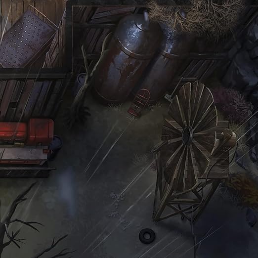 Modiphius Entertainment: Fallout: The Roleplaying Game - Map Pack 2: Wasteland Locales - 32 Page RPG Book &amp 4 Double-Sided Poster-Sized Maps Tabletop