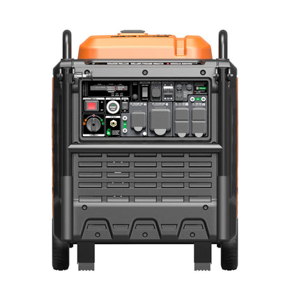GENMAX Portable Generator, 9000W Super QuietDual Fuel Portable Engine with Parallel Capability, Remote/Electric Start, Ideal for Home backup power.EPA &CARB Compliant (GM9000iEDC)