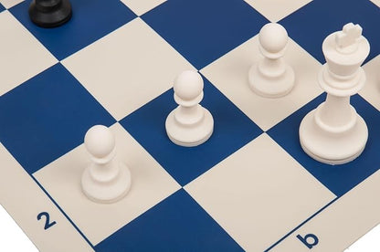 Regulation Silicone Tournament Chess Set - Pieces Only - 3.75 King - Black &amp White