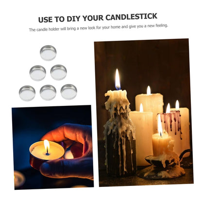 IMIKEYA 20pcs Candle Cup Empty Tealight Cups Gold Candles Holder Empty Wax Containers Tealight Candle Stand Scented Candles Holder Wax Melt Container Decor for Home Aluminum Grace Crafts