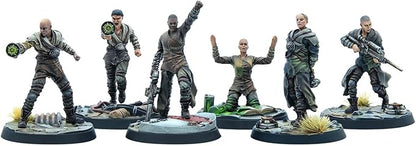 Modiphius Entertainment: Fallout: Wasteland Warfare - Children of Atom: Zealot Congregation - 6 Figures 32mm Unpainted Resin RPG Miniatures