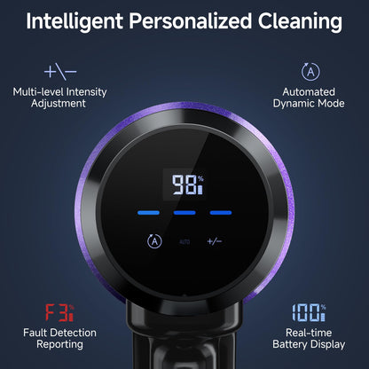 Cordless Vacuum Cleaner, 550W/50Kpa/70Mins Cordless Vacuum Cleaners for Home with Smart Auto Mode/LED Touch Display, Self-Standing Stick Vacuum Rechargeable, Vacuum Cleaner for Pet Hair/Carpet/Floors