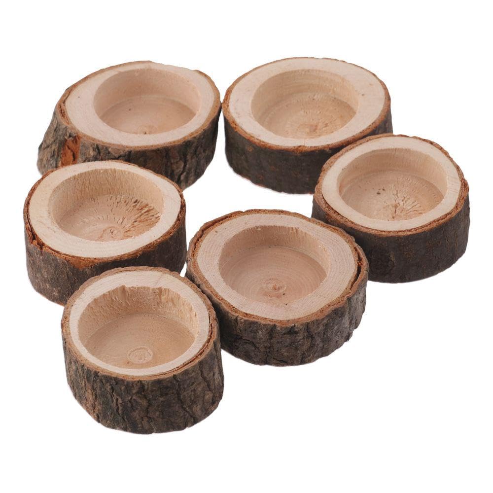 10 Pcs Wooden Tealight Candle Holder Wood Branch Holder Tealight for Party Wedding Xmas Holiday Decoration