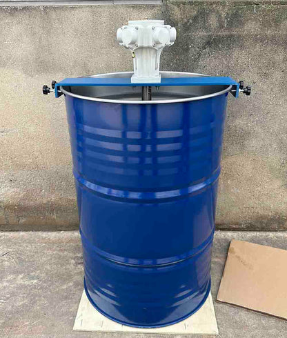 TEBILIKU 55 Gallon Drum Paint Mixer 3/4HP for 1-5000mPas Viscosity Chemical Material Air Tank Agitator, Paint Stirring Machine, Pneumatic Type