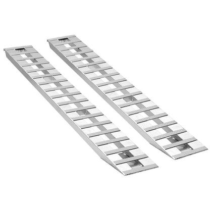 VEVOR Loading Ramps, 2 Pcs 108 x 15 in, Durable Aluminum and Heavy-Duty Trailer Ramp Set with Anti-Slip Plates, 10000 Lbs Combined Capacity, for Carts, Farm Tractors, ATVs, Lawn Mowers, Motorcycles