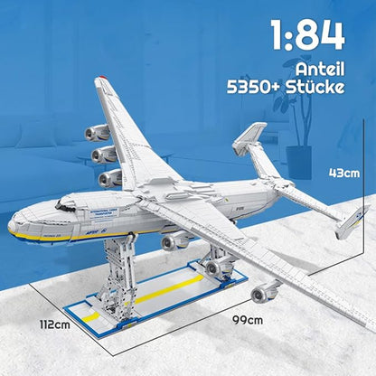 An-225 Large Transport Aircraft Building Blocks Set MOC Airplane Model Building KitsWW2 History Military Fan Model Collection Toys Gifts and Adult 5350 PCS