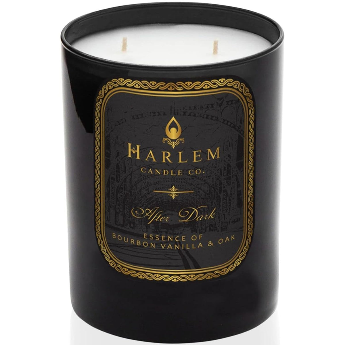 HARLEM CANDLE CO. After Dark - Luxury Scented Soy Candle, 11 oz - 80-Hour Burn Time | Bergamot, Saffron, Bourbon Vanilla, Oak | Scented Candles for Home