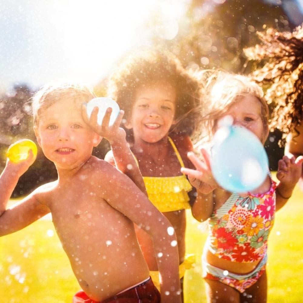 Elitoky 500 Pack Water Balloons with Quick Refill Kits, Eco-Friendly Latex Water Bomb Balloons for Kids and Adults Water Fight Games - Swimming Pool Outdoor Party Summer Splash Fun
