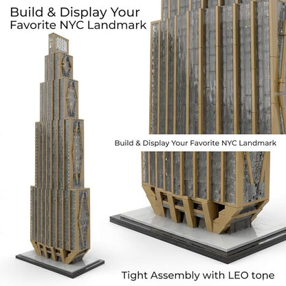 270 Park Avenue New York Landmark Building Block Set - 1:800 Scale Architecture Home Decor Kits Gifts for Adults and Teens(3180 Pcs)